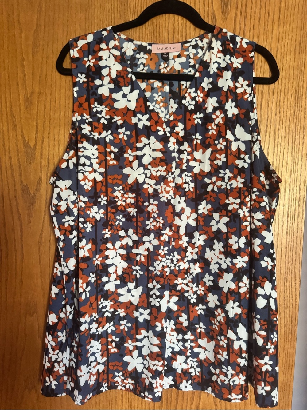 East Adeline Navy Floral Sleeveless Camisole